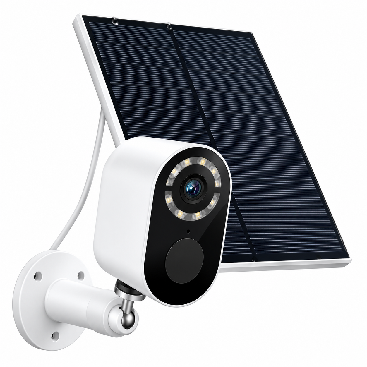Wireless Solar Security Camera Outdoor – WiFi CCTV Surveillance, Solar Powered, HD Night Vision